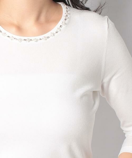 JOCONDE ROYAL / ジョコンダロイヤル ニット・セーター | ARINA ビーズ刺繍 ニットプルオーバー | 詳細3