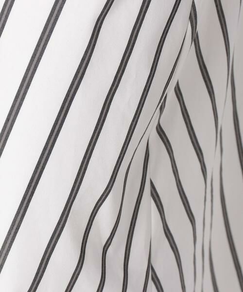 JOCONDE ROYAL / ジョコンダロイヤル ミニ・ひざ丈スカート | ストライプ巻き風フィッシュテールスカート | 詳細5