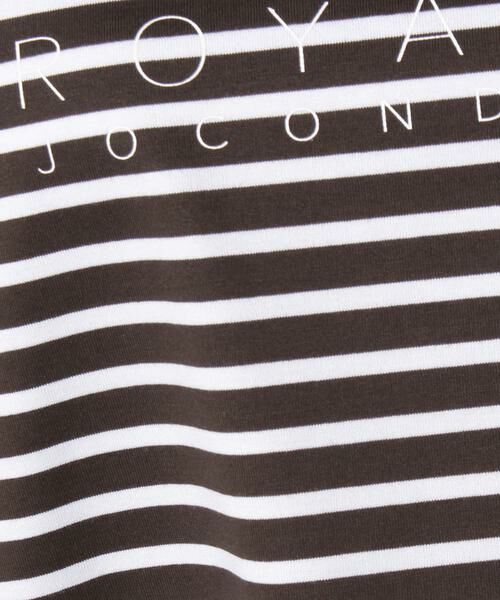 JOCONDE ROYAL / ジョコンダロイヤル カットソー | コットンハイゲージ天竺 ロゴプリントチュニックTシャツ | 詳細4