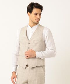 JOSEPH ABBOUD / ジョセフ アブード ベスト | 【LUXURY COLLECTION】クールストレッチリネン ベスト