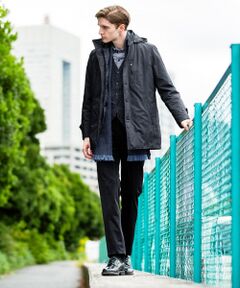 JOSEPH ABBOUD / ジョセフ アブード ダウンジャケット・ベスト | 【3WAY】ADSインターレースジャガード コート