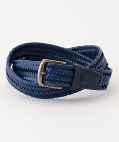 JOSEPH ABBOUD / ジョセフ アブード ベルト・サスペンダー | 【Made in Japan】ストレッチレザーメッシュ ベルト