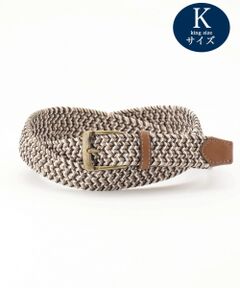 JOSEPH ABBOUD / ジョセフ アブード ベルト・サスペンダー | 【キングサイズ・Made in Japan】ミックスコードストレッチキング ベルト