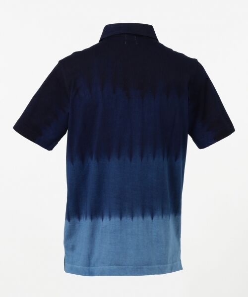 JOSEPH ABBOUD / ジョセフ アブード ポロシャツ | 【日本製・琉球藍染め】藍段染めポロシャツ | 詳細1