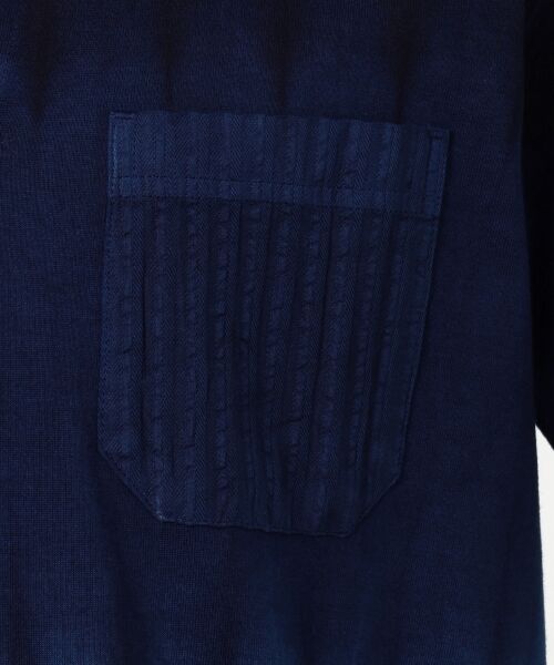 JOSEPH ABBOUD / ジョセフ アブード ポロシャツ | 【日本製・琉球藍染め】藍段染めポロシャツ | 詳細5
