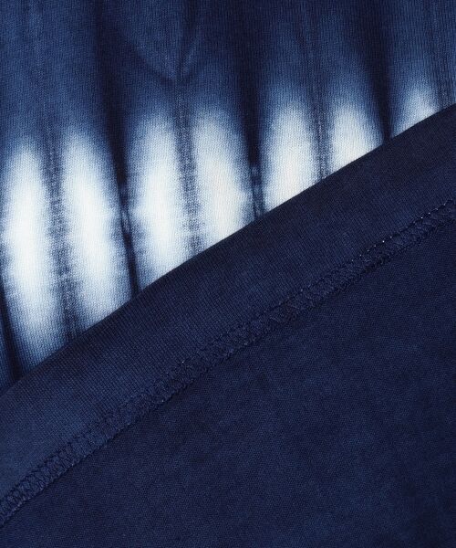 ビアティチュード　BEATITUDE　本藍染め板締め加工デザインシャツ　日本製