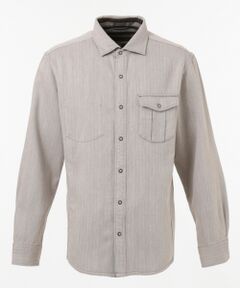 JOSEPH ABBOUD / ジョセフ アブード トップス | 【1枚で2スタイリング】リバーシブルストライプ シャツ