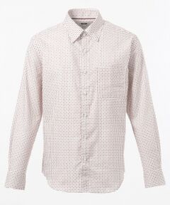 JOSEPH ABBOUD / ジョセフ アブード トップス | JOE COTTONヘリンボーンプリント シャツ