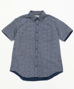 juemi♡モスク柄シャツ ネイビー INDIVIDUALIZED SHIRTS チェックネルシャツ インディビジュア