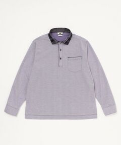 JOSEPH ABBOUD / ジョセフ アブード ポロシャツ | 【キングサイズ】OGバックシャンブレーカノコ　ポロシャツ