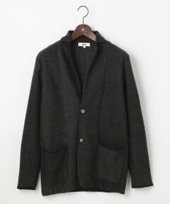 JOSEPH ABBOUD / ジョセフ アブード カーディガン・ボレロ | Karl Karlヘリンボーンリブ カーディガン