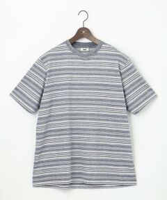 【キングサイズ・チクチクしにくい】リネンボーダー Tシャツ