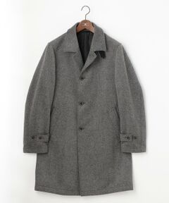 JOSEPH ABBOUD / ジョセフ アブード ステンカラーコート | 【JAPAN FABRIC】アンゴラミックスカルゼ コート