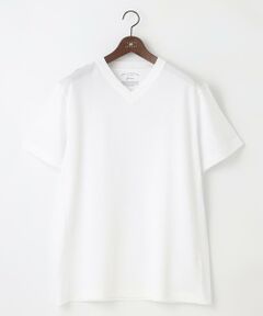 【キングサイズ・オーガニックコットン使用】JOE COTTONサッカーVネック Tシャツ