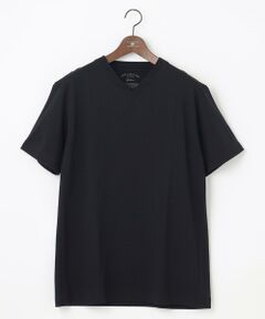 【キングサイズ・オーガニックコットン使用】JOE COTTONサッカーVネック Tシャツ