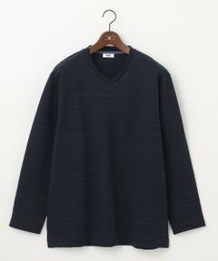 【キングサイズ・オーガニックコットン】リンクスボーダーTシャツ