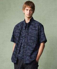 JOSEPH ABBOUD / ジョセフ アブード シャツ・ブラウス | 【軽量/ストレッチ】メッシュサッカーカモ アウトドア シャツ