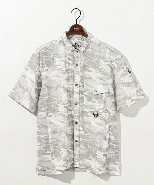 JOSEPH ABBOUD / ジョセフ アブード シャツ・ブラウス | 【軽量/ストレッチ】メッシュサッカーカモ アウトドア シャツ | 詳細6