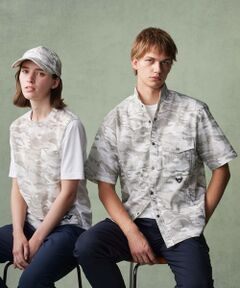 JOSEPH ABBOUD / ジョセフ アブード カットソー | 【軽量/ストレッチ】メッシュサッカーカモ アウトドア Ｔシャツ