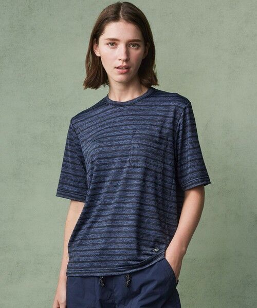 JOSEPH ABBOUD/ジョセフ アブード 【接触冷感】クールスキンガード Tシャツ ネイビー系2 S JOSEPH ABBOUD/ジョセフ アブード 【接触冷感】クールスキンガード Tシャツ ネイビー系2 S
