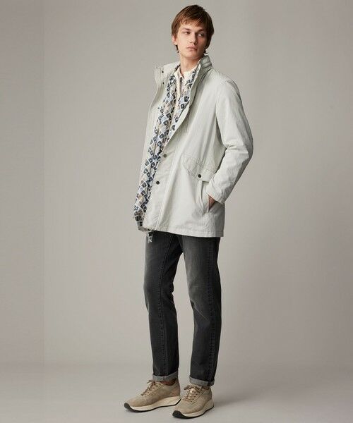 JOSEPH ABBOUD / ジョセフ アブード ステンカラーコート | 【キングサイズ・7ポケット/軽量/ECO撥水/インフード】ライトマイクロリップピーチ コート | 詳細1