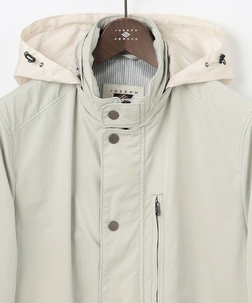 JOSEPH ABBOUD / ジョセフ アブード ステンカラーコート | 【キングサイズ・7ポケット/軽量/ECO撥水/インフード】ライトマイクロリップピーチ コート | 詳細14