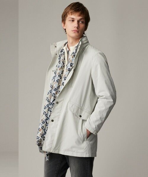 JOSEPH ABBOUD / ジョセフ アブード ステンカラーコート | 【キングサイズ・7ポケット/軽量/ECO撥水/インフード】ライトマイクロリップピーチ コート | 詳細2