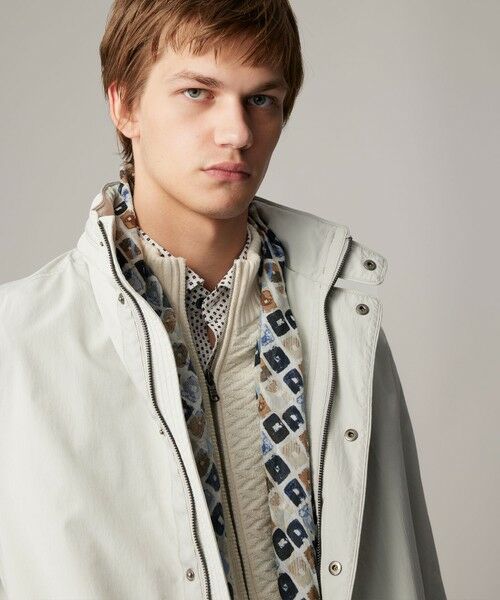 JOSEPH ABBOUD / ジョセフ アブード ステンカラーコート | 【キングサイズ・7ポケット/軽量/ECO撥水/インフード】ライトマイクロリップピーチ コート | 詳細3