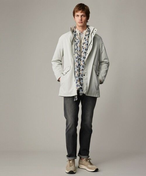 JOSEPH ABBOUD / ジョセフ アブード ステンカラーコート | 【キングサイズ・7ポケット/軽量/ECO撥水/インフード】ライトマイクロリップピーチ コート | 詳細5