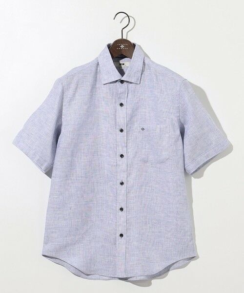 JOSEPH ABBOUD / ジョセフ アブード シャツ・ブラウス | 【麻100％・軽い・涼しい】 モイスチャーリネン半袖 シャツ | 詳細2