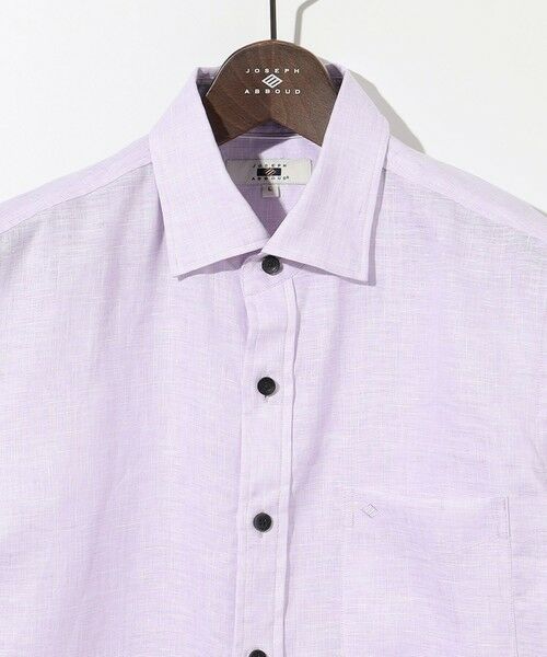 JOSEPH ABBOUD / ジョセフ アブード シャツ・ブラウス | 【麻100％・軽い・涼しい】 モイスチャーリネン半袖 シャツ | 詳細4