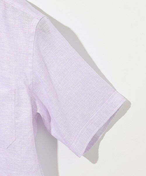 JOSEPH ABBOUD / ジョセフ アブード シャツ・ブラウス | 【麻100％・軽い・涼しい】 モイスチャーリネン半袖 シャツ | 詳細5