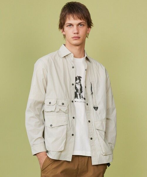 JOSEPH ABBOUD / ジョセフ アブード シャツ・ブラウス | 【軽量/ストレッチ/ECO撥水】ライトワッシャーストレッチ アウトドア シャツ | 詳細21