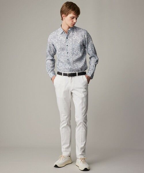 JOSEPH ABBOUD / ジョセフ アブード シャツ・ブラウス | 【キングサイズ・麻100％・軽い・涼しい】 モイスチャーリネンペイズリー シャツ | 詳細2