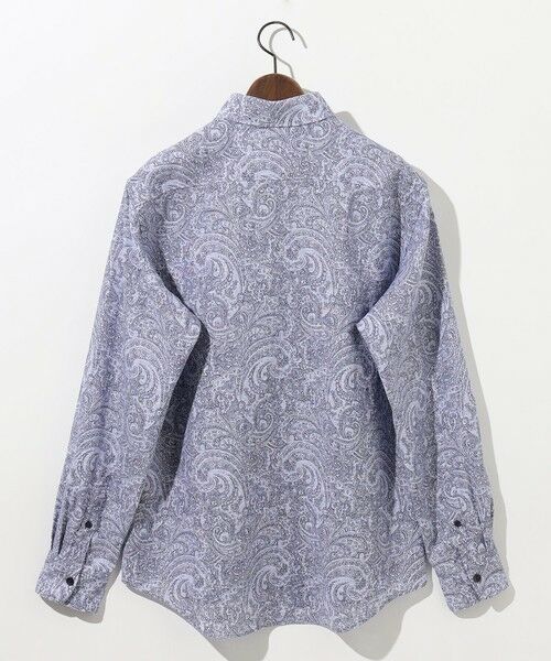 JOSEPH ABBOUD / ジョセフ アブード シャツ・ブラウス | 【キングサイズ・麻100％・軽い・涼しい】 モイスチャーリネンペイズリー シャツ | 詳細9