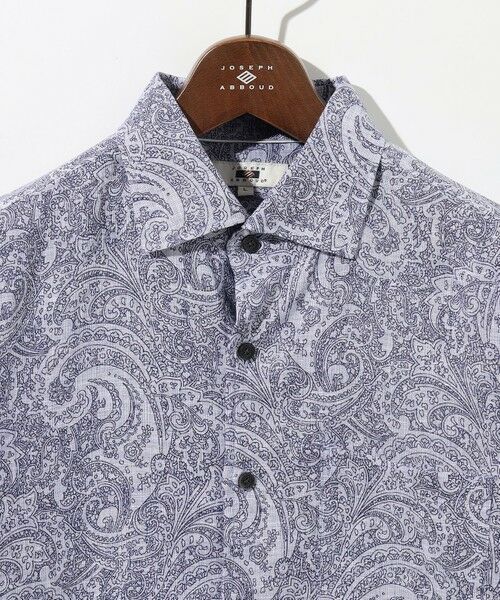 JOSEPH ABBOUD / ジョセフ アブード シャツ・ブラウス | 【キングサイズ・麻100％・軽い・涼しい】 モイスチャーリネンペイズリー シャツ | 詳細10