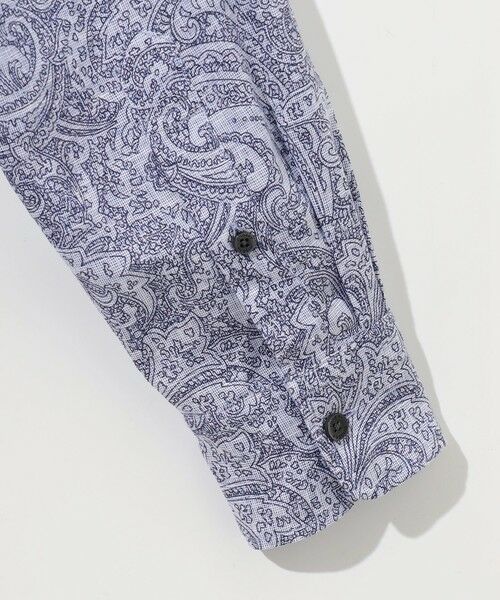 JOSEPH ABBOUD / ジョセフ アブード シャツ・ブラウス | 【キングサイズ・麻100％・軽い・涼しい】 モイスチャーリネンペイズリー シャツ | 詳細11