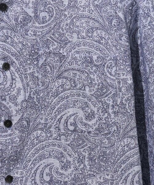 JOSEPH ABBOUD / ジョセフ アブード シャツ・ブラウス | 【キングサイズ・麻100％・軽い・涼しい】 モイスチャーリネンペイズリー シャツ | 詳細13