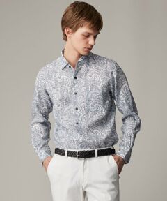 JOSEPH ABBOUD / ジョセフ アブード シャツ・ブラウス | 【麻100％・軽い・涼しい】 モイスチャーリネンペイズリー シャツ