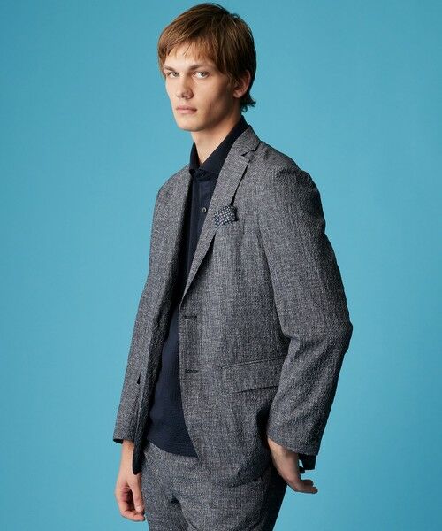 JOSEPH ABBOUD / ジョセフ アブード テーラードジャケット | 【キングサイズ・洗える・撥水・UV・速乾】ライトウェーブライト ジャケット | 詳細8