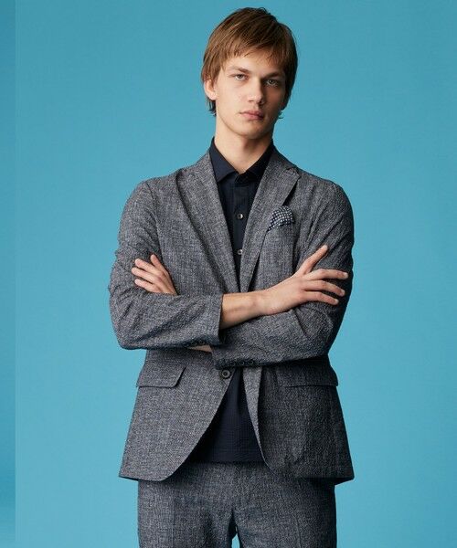 JOSEPH ABBOUD / ジョセフ アブード テーラードジャケット | 【キングサイズ・洗える・撥水・UV・速乾】ライトウェーブライト ジャケット | 詳細9