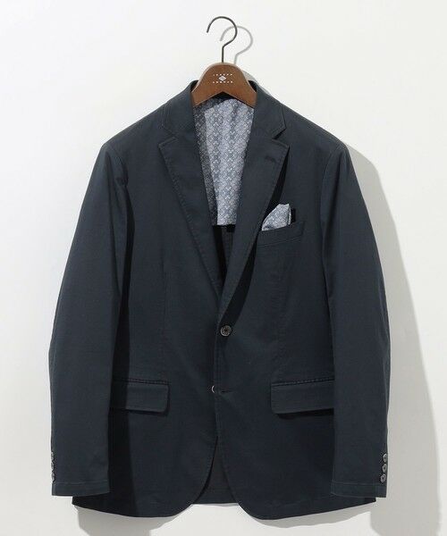 JOSEPH ABBOUD/ジョセフ アブード 【ストレッチ/JAPANファブリック】ヴィンテージコットンストレッチ ジャケット ネイビー系 M JOSEPH ABBOUD/ジョセフ アブード 【ストレッチ/JAPANファブリック】ヴィンテージコットンストレッチ ジャケット ネイビー系 M