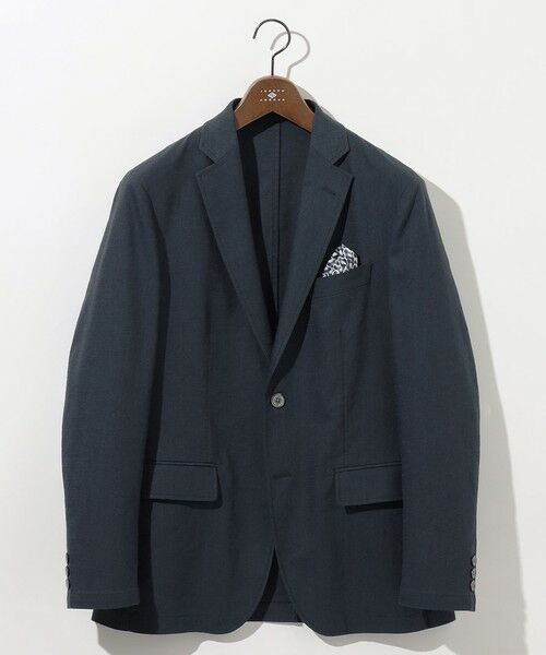 JOSEPH ABBOUD/ジョセフ アブード 【清涼/ストレッチ】ストレッチリネンシャンブレー ジャケット ネイビー系 LL JOSEPH ABBOUD/ジョセフ アブード 【清涼/ストレッチ】ストレッチリネンシャンブレー ジャケット ネイビー系 LL