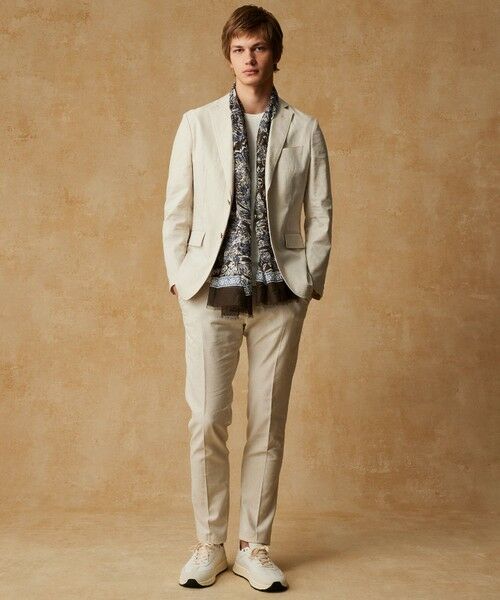 JOSEPH ABBOUD / ジョセフ アブード テーラードジャケット | 【清涼/ストレッチ】ストレッチリネンシャンブレー ジャケット | 詳細20