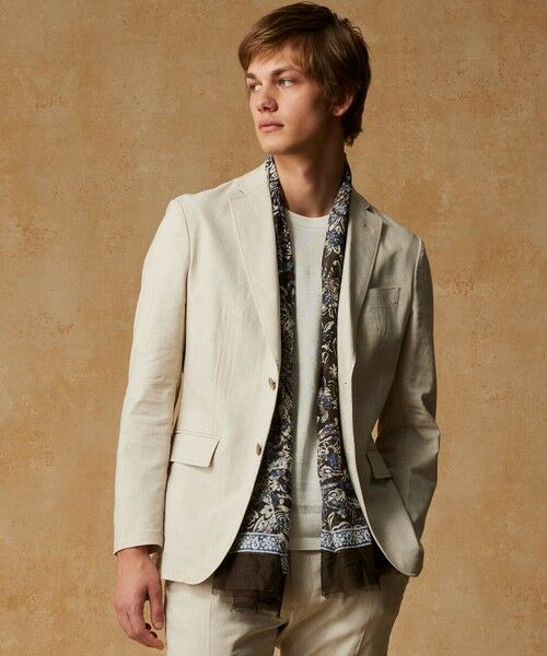 JOSEPH ABBOUD / ジョセフ アブード テーラードジャケット | 【清涼/ストレッチ】ストレッチリネンシャンブレー ジャケット | 詳細22