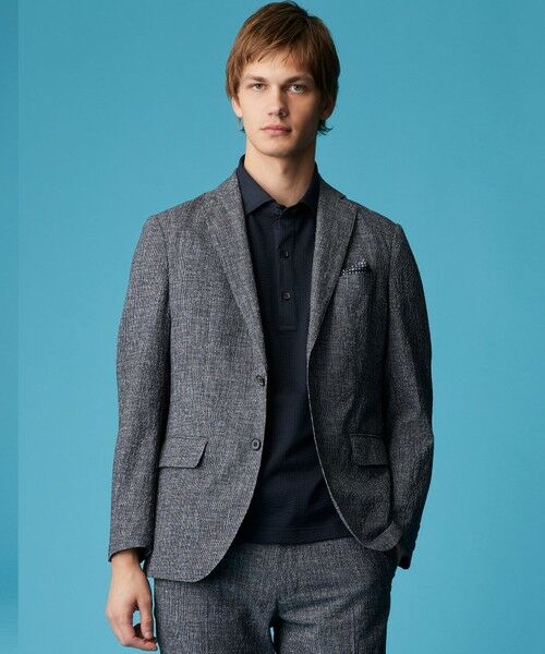 JOSEPH ABBOUD / ジョセフ アブード テーラードジャケット | 【洗える/UV/エコ撥水・クールビズ/】ライトウェーブライト ジャケット | 詳細4