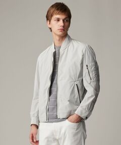 JOSEPH ABBOUD / ジョセフ アブード ブルゾン | 【キングサイズ・軽量/ストレッチ/撥水】ライトワッシャーストレッチ ショートブルゾン