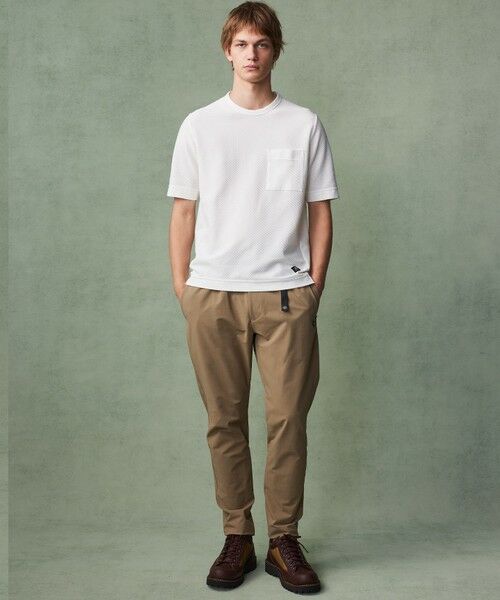 JOSEPH ABBOUD / ジョセフ アブード カットソー | 【MADE IN JAPAN/吸水速乾】ダイヤモンドワッフル アウトドア Tシャツ | 詳細1