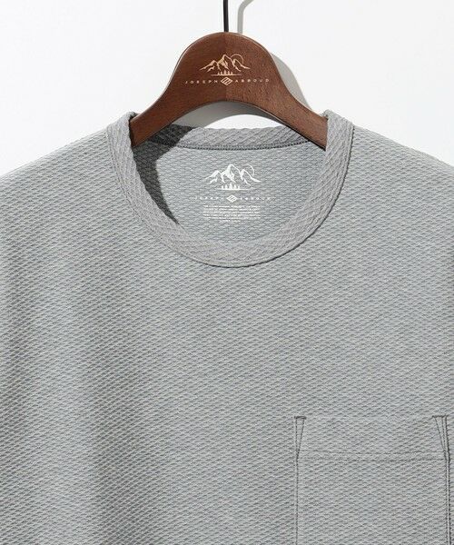 JOSEPH ABBOUD / ジョセフ アブード カットソー | 【MADE IN JAPAN/吸水速乾】ダイヤモンドワッフル アウトドア Tシャツ | 詳細9