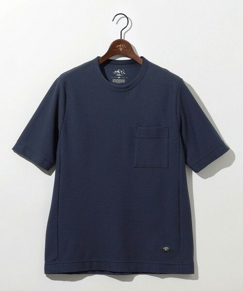 JOSEPH ABBOUD/ジョセフ アブード 【MADE IN JAPAN/吸水速乾】ダイヤモンドワッフル アウトドア Tシャツ ネイビー系 LL JOSEPH ABBOUD/ジョセフ アブード 【MADE IN JAPAN/吸水速乾】ダイヤモンドワッフル アウトドア Tシャツ ネイビー系 LL